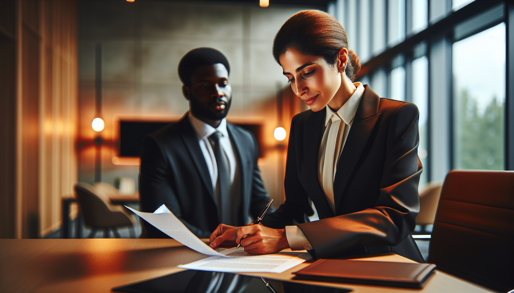 California lemon law attorney reviewing case documentation with a client